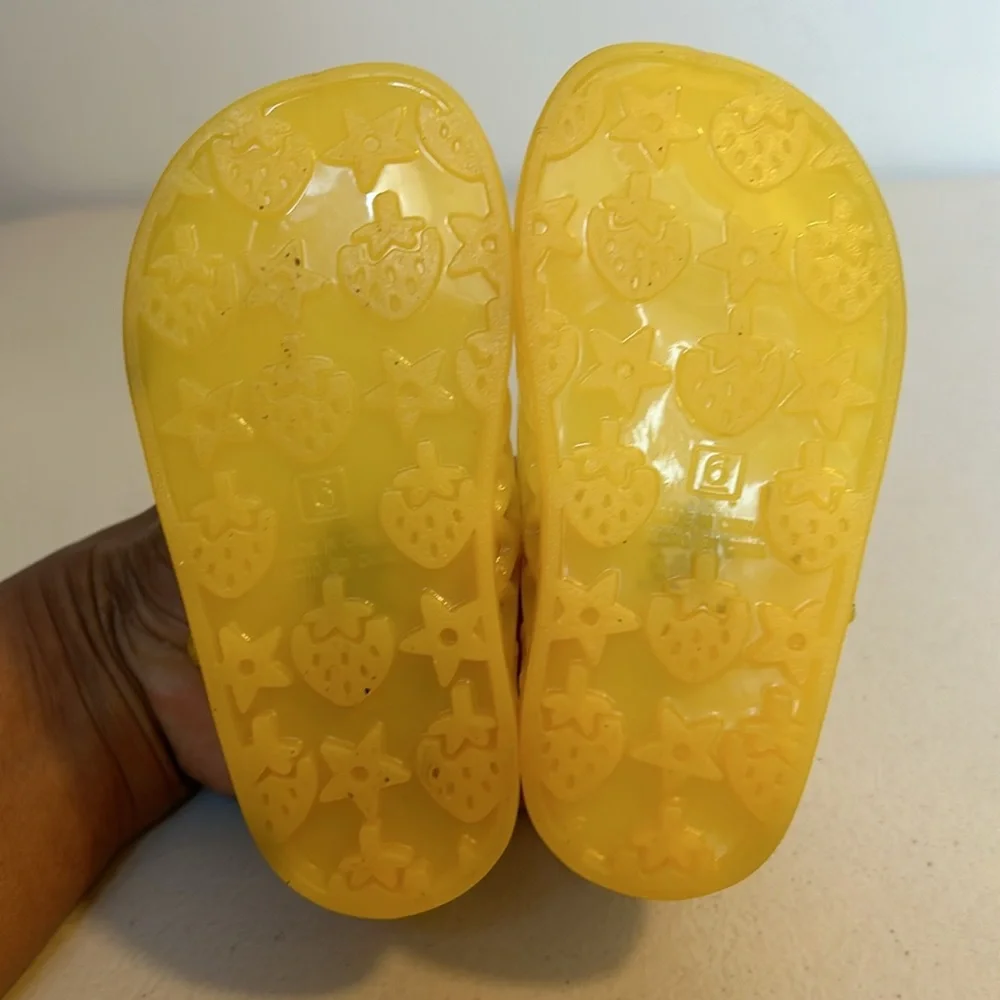 Old Navy Yellow Jelly Mary Jane Kids Shoes